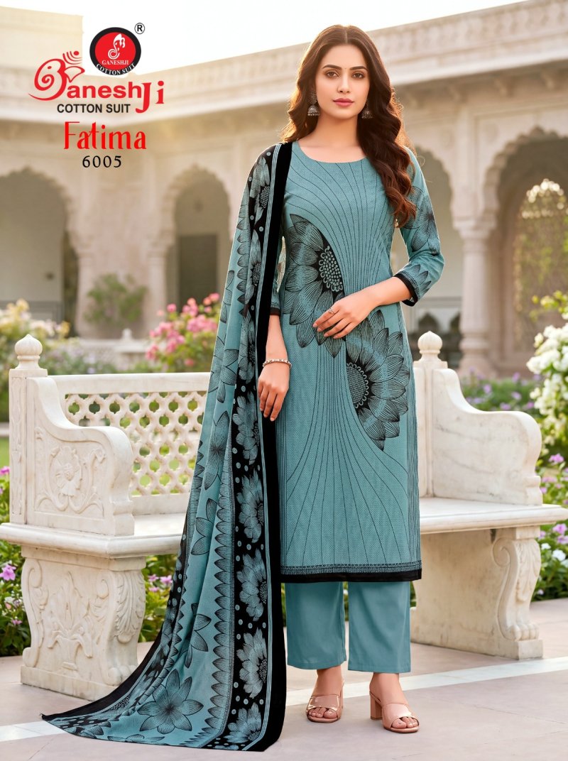 Fatima Vol 6 By Ganeshji Cotton Printed Pakistani Dress Material